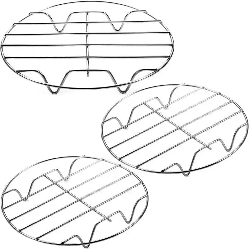 Cooling Rack | Stainless Steel Round | 6 To 8 Inch | Oven Air Fryer Safe