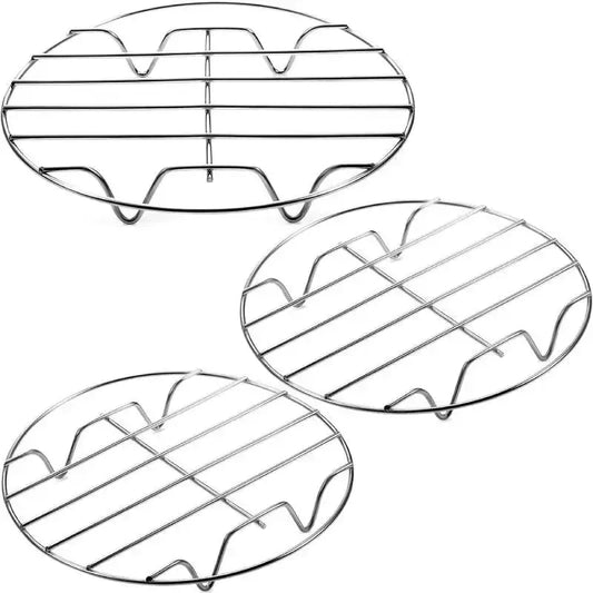 Cooling Rack | Stainless Steel Round | 6 To 8 Inch | Oven Air Fryer Safe