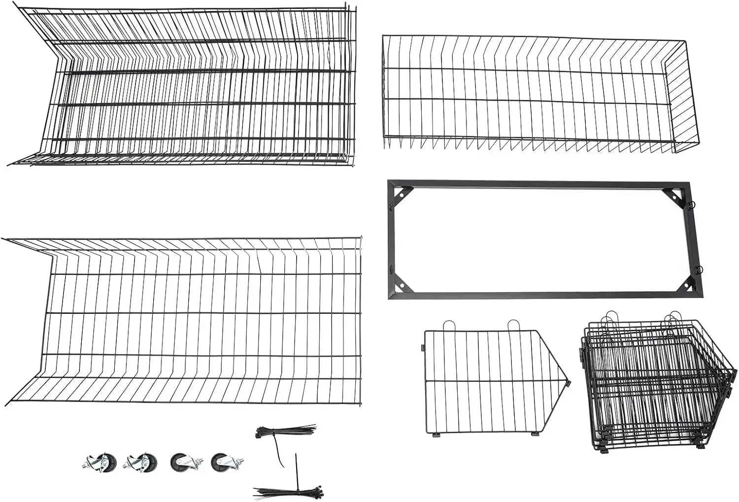 5 Tier Large Wire Metal Mobile Supermarket Storage Shelf,Fruit Vegetable Snack Supply Basket for Home Store Market from PriceLows™