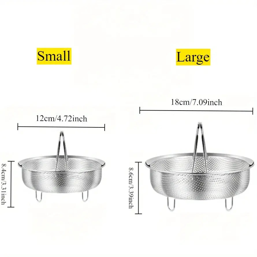Stainless Steel Steamer Basket | 304 | Instant Pot Compatible | Rice Cooker