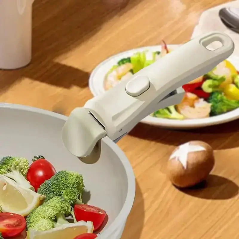 Detachable Pot Handle | Anti Scalding | Universal Fit | White Grey