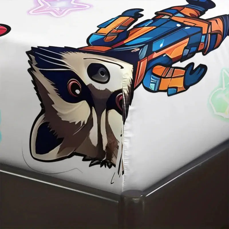 Marvel & DC Cartoon Fitted Sheet Set Chibi Superhero Bed Linen with Pillowcases Deep Pocket Gaming Room Fan Room Kids Room Decor from PriceLows™