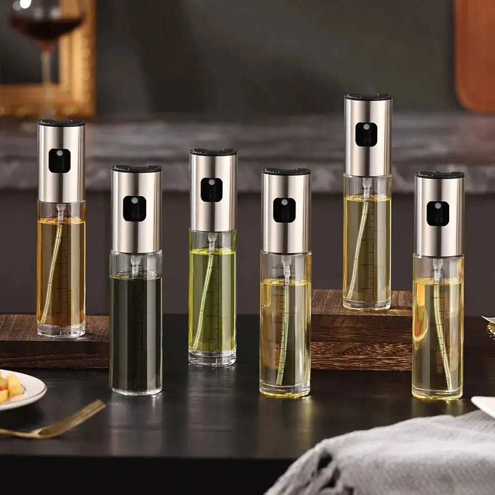 Olive Oil Dispenser Bottle | 100ml Capacity | Glass Spray Bottle | For Salad