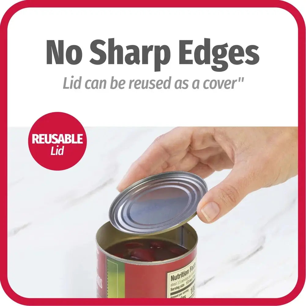 Safe-Cut Manual Can Opener Smooth Edge Design Easy Use Eliminates Cross-Contamination Bottle Opener Compact Kitchen Tool Easy from PriceLows™