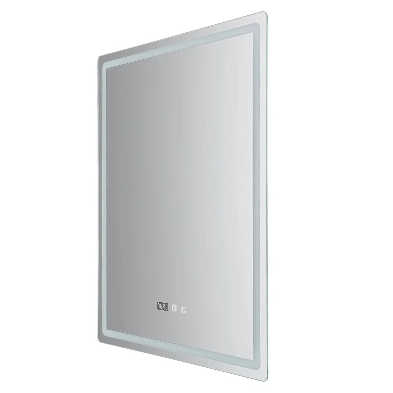 Led Bathroom Mirror Wall Mounted Anti Fog Lighted Smart Vanity Mirror with Time & Temperature Display from PriceLows™
