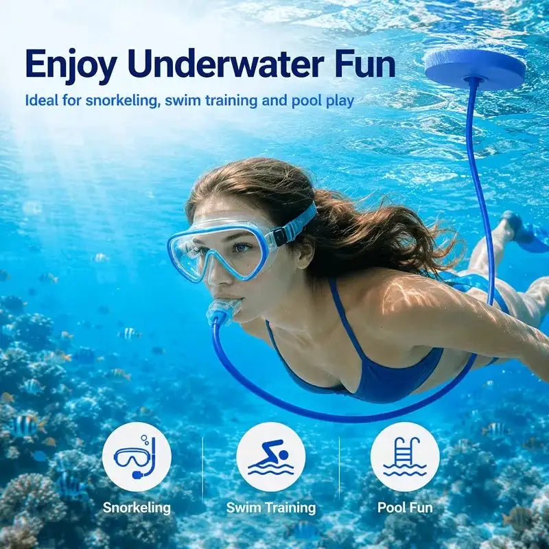 Snorkel | Silicone Tube | Double Head | Adult Beginner
