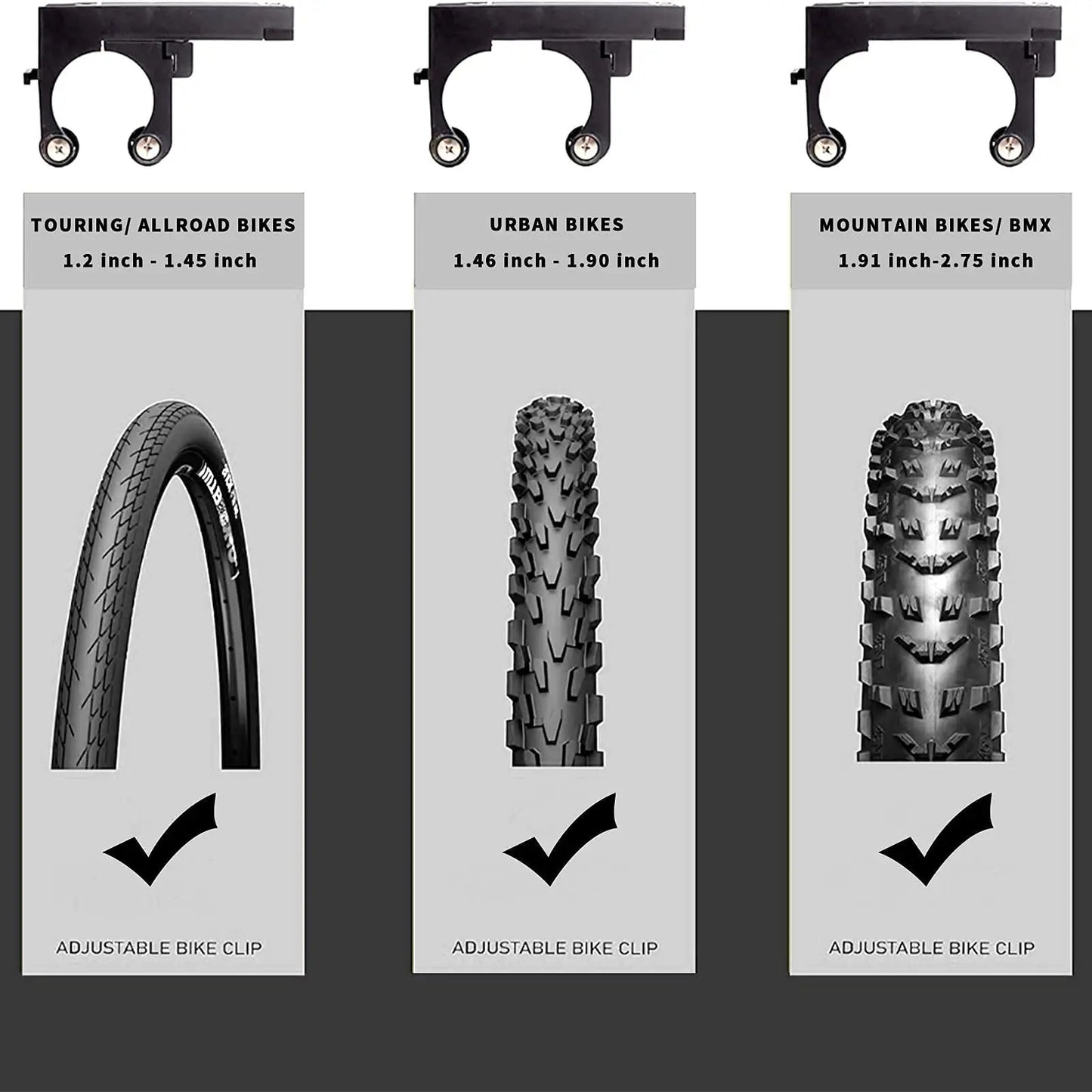 1/2PCS Adjustable Bicycle Buckle Mountain Road Bike Wall Mount Bracket Storage Bicycle Wall Repair Stand Bicycle Parking Rack from PriceLows™