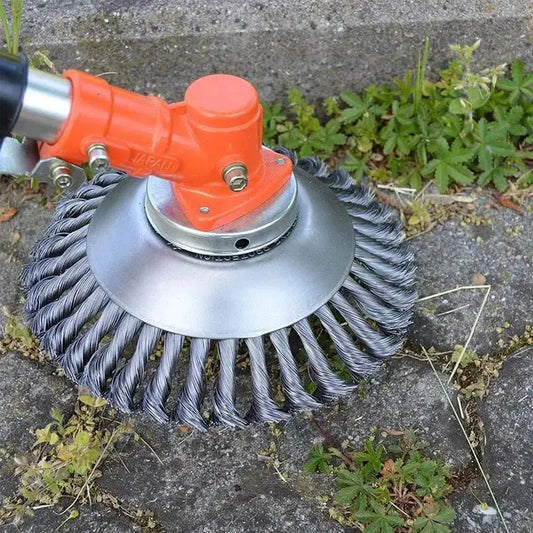 Steel Wire Weeding Garden Weed Wheel Tools Rust Removal Twisted Wire Steel Wire Grass Trimmer Head Weed Mower Accessories from PriceLows™