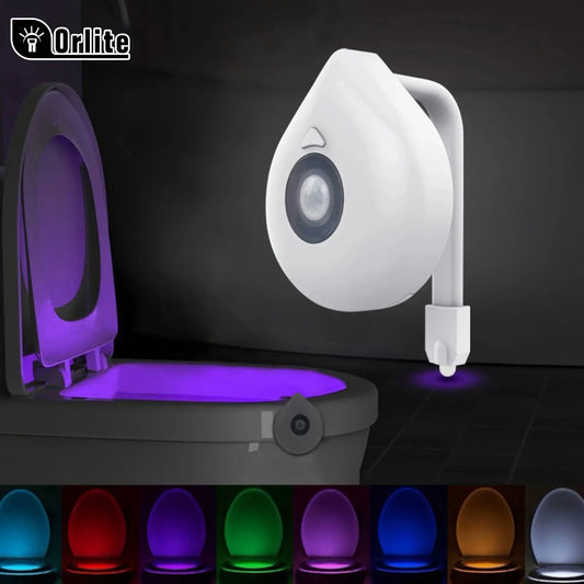 Toilet Night Light | Motion Sensor | 8 Color LEDs | AAA Included from PriceLows™