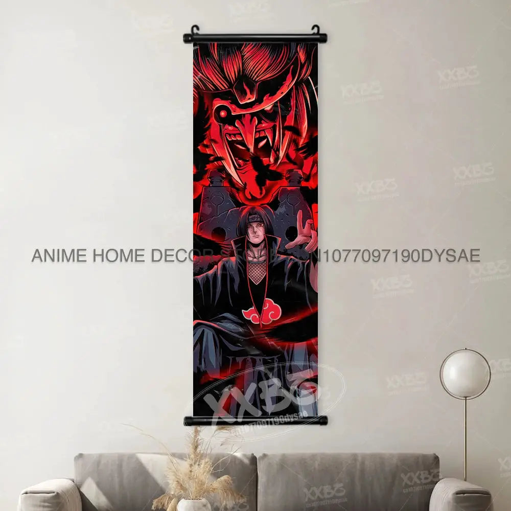 Uzumaki Naruto Posters Sasuke Home Decor Uchiha Madara Hanging Painting Might Guy Scrolls Picture Gaara Wall Art Killer B Mural from PriceLows™