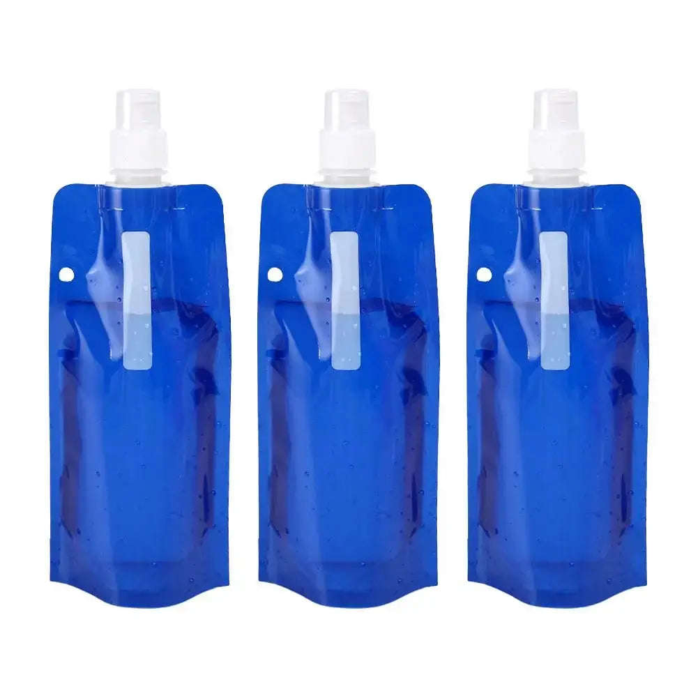 Cycling Water Bottle Foldable Portable 480ml Leak-Proof Durable Sport Water Bag Climbing and Camping Folding Water Bottle from PriceLows™