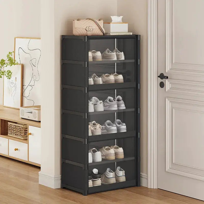 Dust-Proof and Transparent Large-Sized High-Shoe Rack, Shoe Cabinet, Suitable for 5-9 Levels of Storage, Can Accommodate 12-24 Pairs of Shoes Sports Shoe Rack Organizer, Shoe Cabinet, Closed Shelf, Shoe Rack Support Piece, Su from PriceLows™