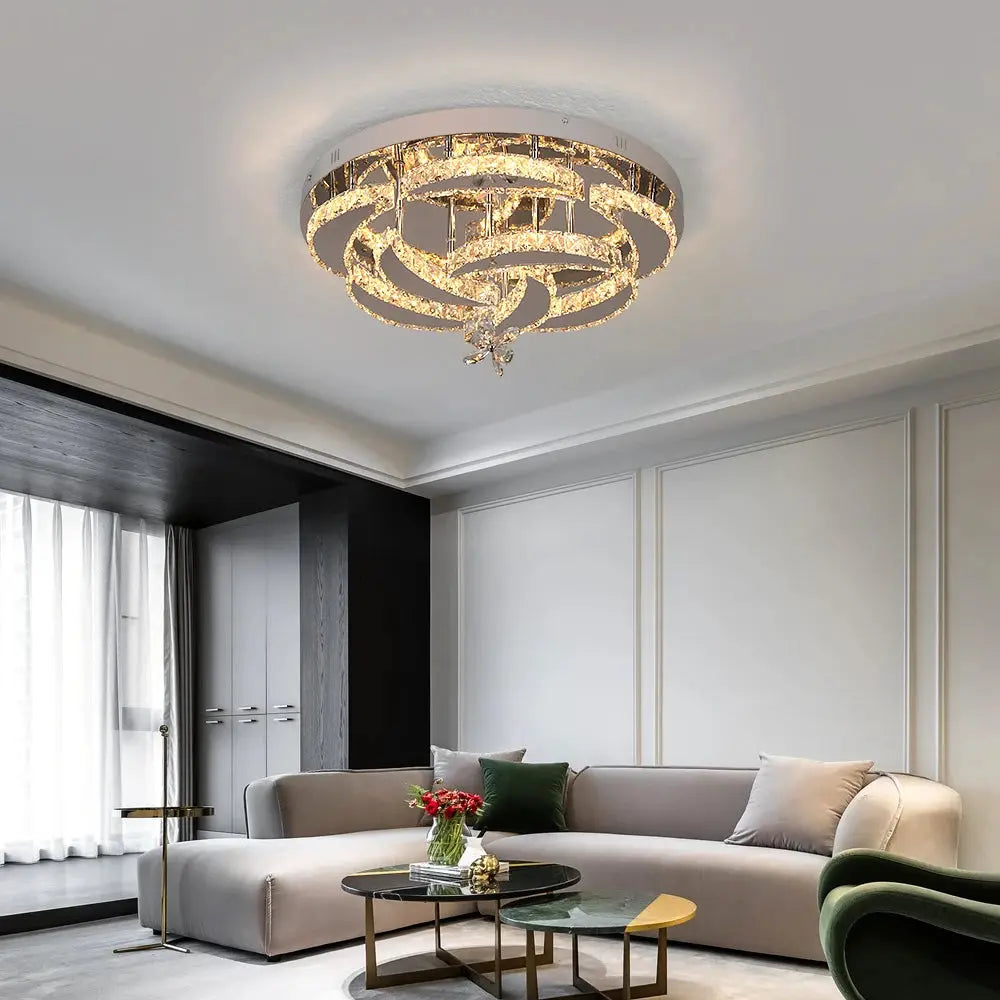 VETRULUS Luxury K9 Crystal Chandelier Modern Ceiling Lamp Led Living Dining Room Decor Pendant Light Dimmable Lustre Home from PriceLows™