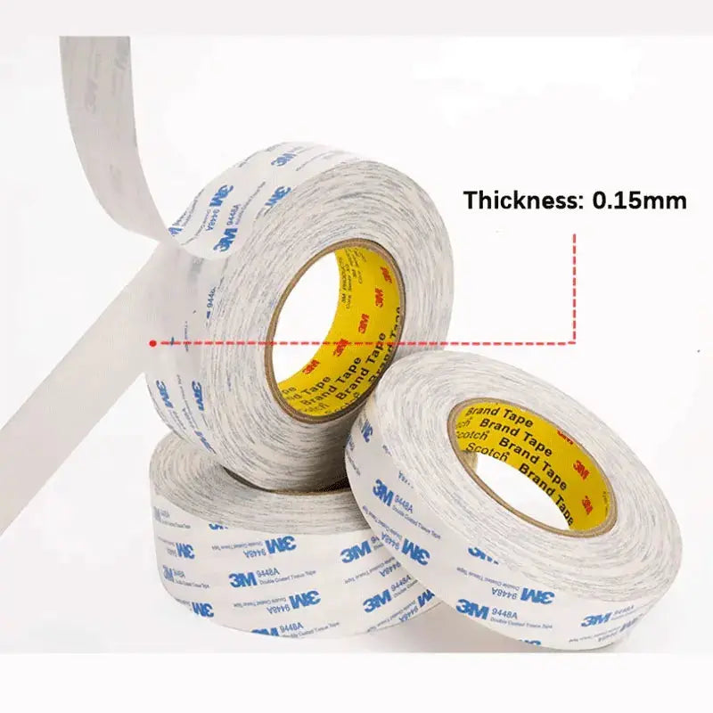Double Sided Adhesive Tape | 3M 9448A | 0.15mm Thick | White Nonwoven Roll