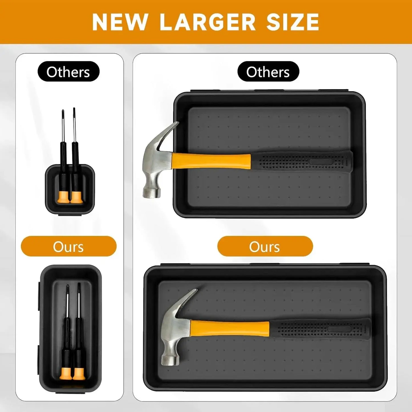 5 Sizes Tool Box Organizer Tray Divider Set Drawer Organizer Bin Garage Organization and Storage Toolbox Rolling Tool from PriceLows™