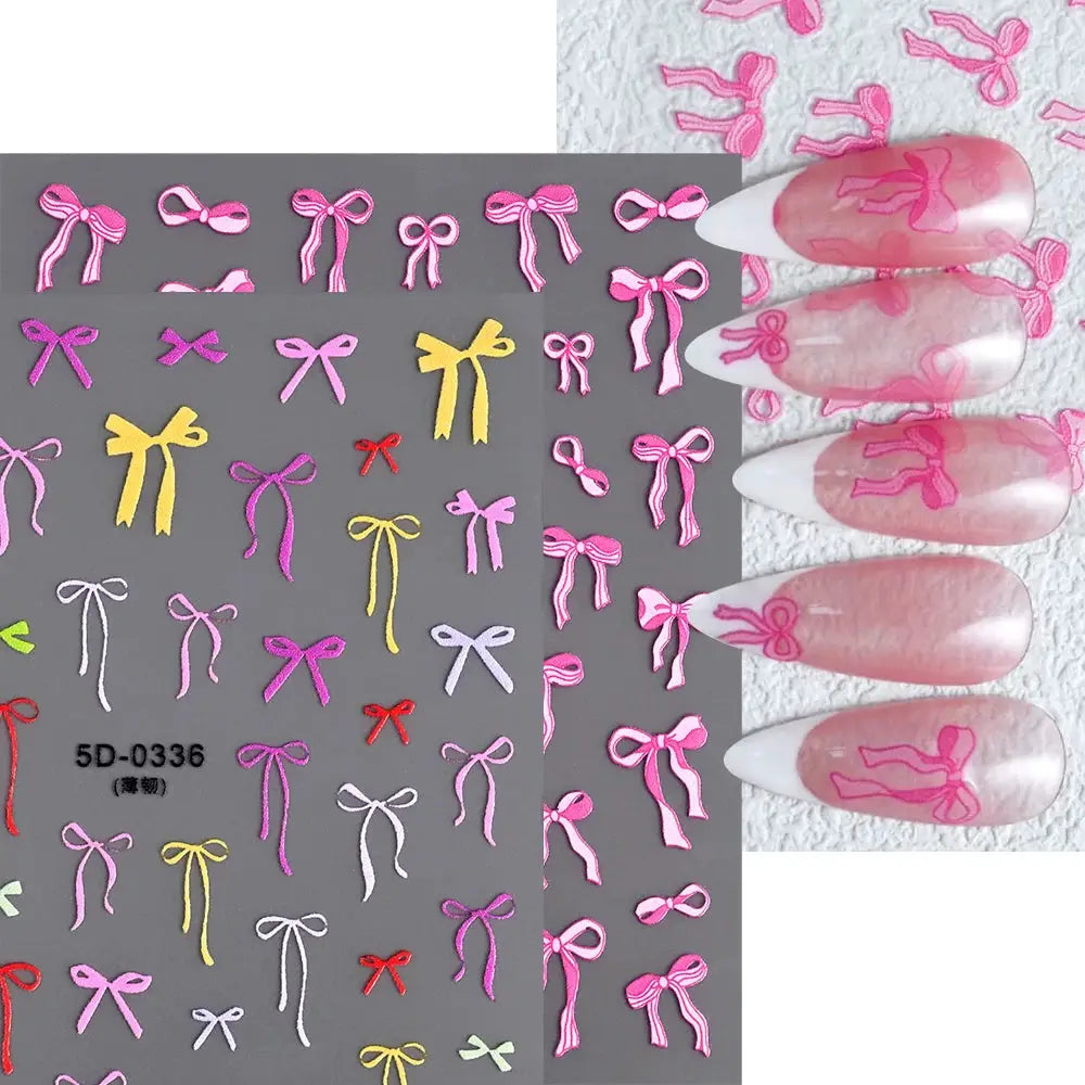 2Sheets French Gradient Line Nail Art Stickers 3D Self-Adhesive White+Black Slider Design Stencil Manicure Guides DIY Nail Decor from PriceLows™