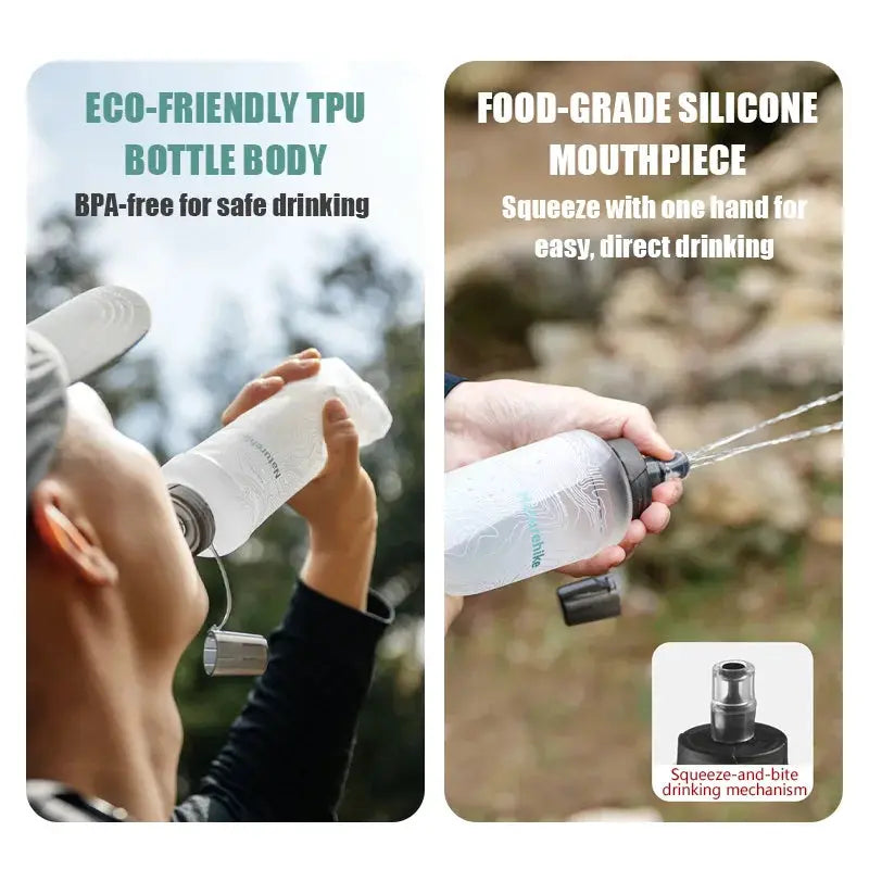 Naturehike Folding Water Bottle TPU BPA-Free Collapsible Flask Running Camping Hiking Portable Soft Water Bottle from PriceLows™
