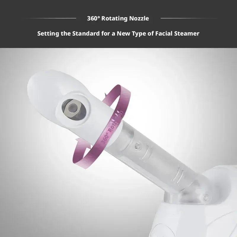 Nano Hot Mist Facial Steamer | 360 Rotatable Spray | EU Plug | Skin Moisture