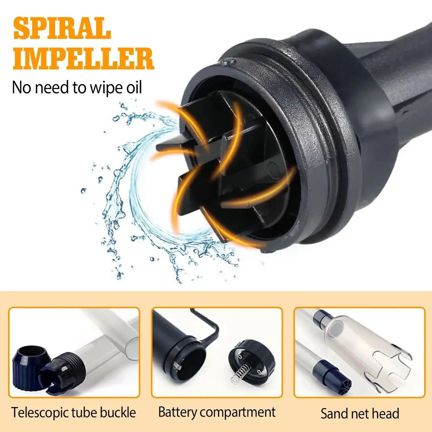 Aquarium Gravel Cleaner Siphon | 520 Lph Flow Rate | Adjustable 56 To 80 Cm