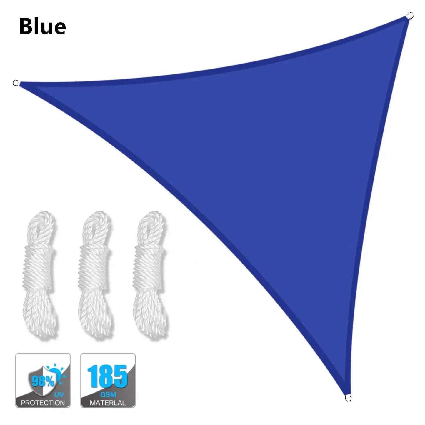 5x5x5/2x2x2M Waterproof Sun Shelter Triangle Sunshade Protection Outdoor Canopy Garden Patio Pool Shade Sail Awning Shade Cloth from PriceLows™