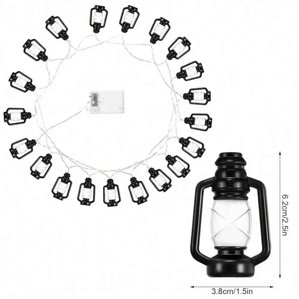 1PC 10/20LED Kerosene Bottle LED String Lights, Vintage Lantern String Lights for Camping Outdoor Halloween Party Yard from PriceLows™