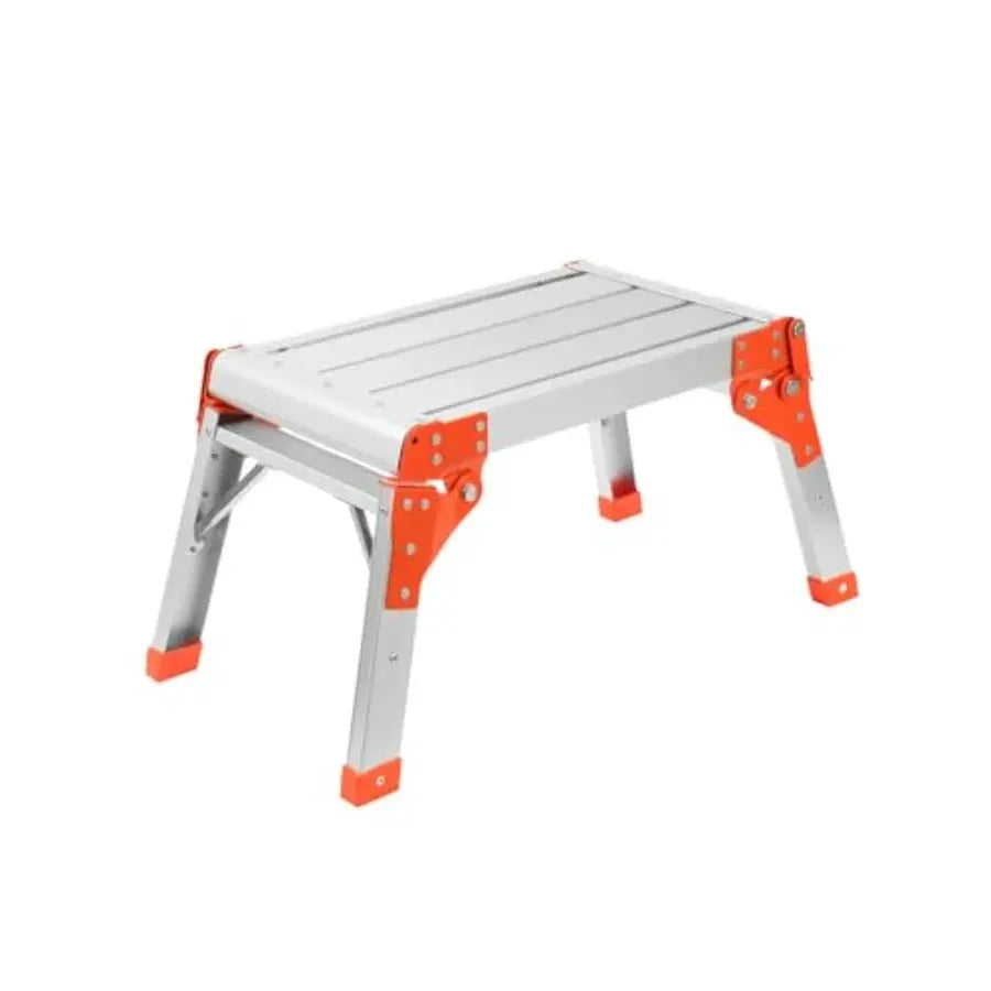 Foldable RV Step Stool with Rubber Feet Heavy Duty Aluminum Work Platform for RV Entry Trailer Camper Fishing and Outdoors from PriceLows™