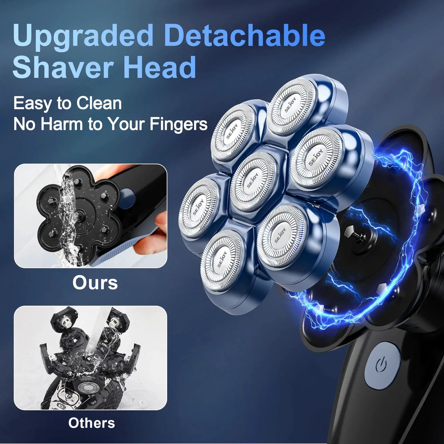 Electric Shaver | 6 In 1 Grooming Kit | Nose Hair Trimmer | Waterproof