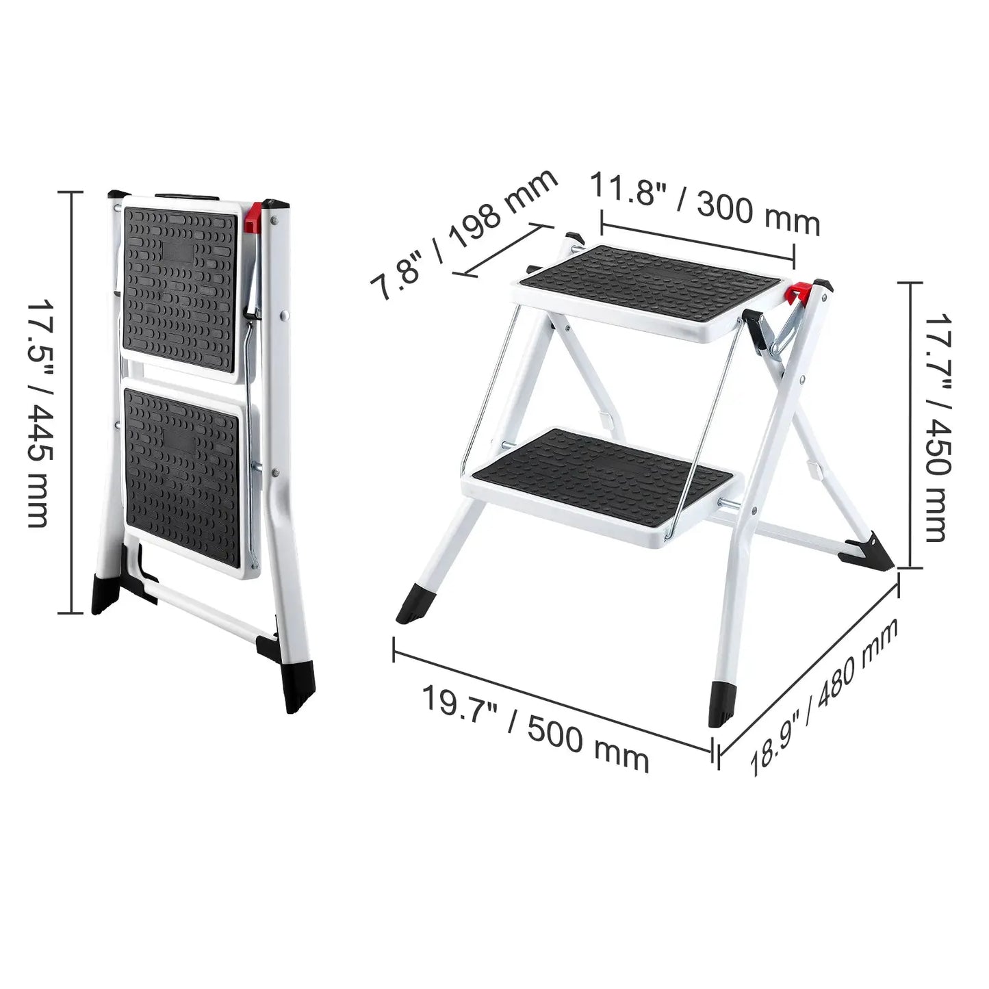 VEVOR Step Stool 1 Step 330lbs Capacity Adjustable Height Toddlers Adults Non Slip Sturdy For Office RVs Pets Bathrooms Bedrooms from PriceLows™