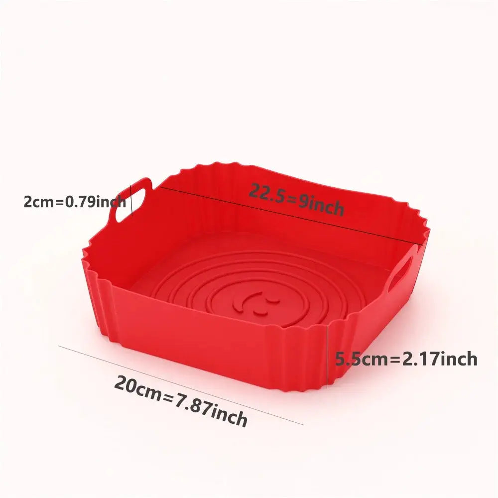 Air Fryer Pan Liner | Reusable Silicone | Food Grade Nonstick | One Size