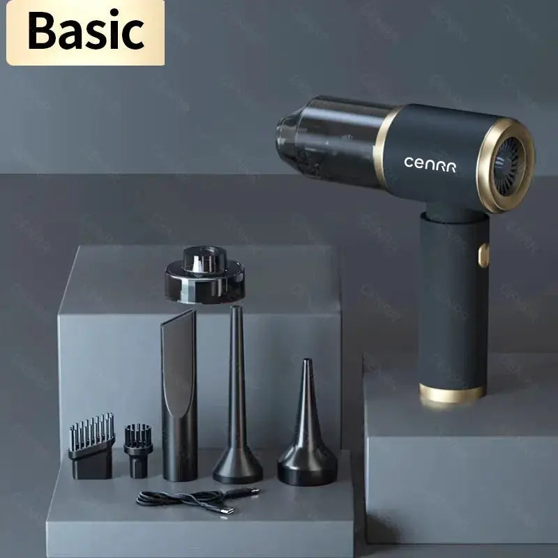 Car Vacuum Cleaner | 14000Pa Suction | HEPA Filter | Cordless Handheld