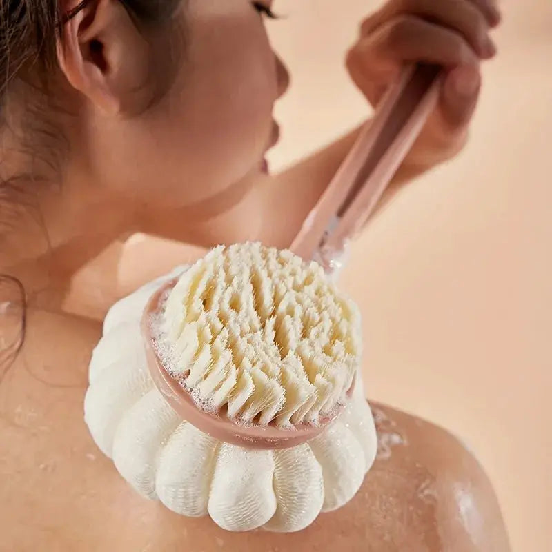 Bath Brush | Long Handle | Sponge Material | One Size