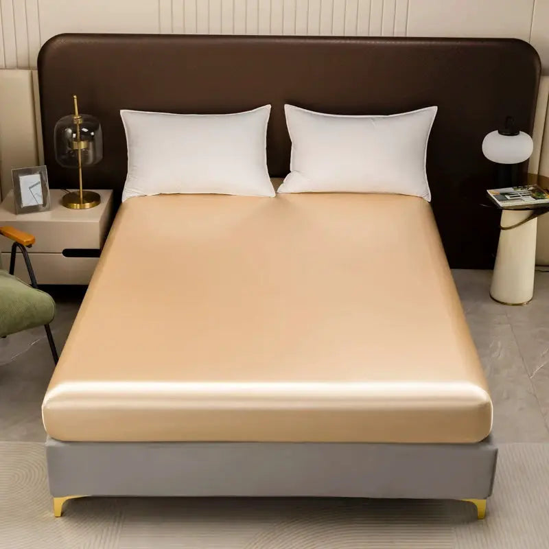 Satin Fitted Sheet | 25 Inch Pocket | Smooth Finish | Twin To King