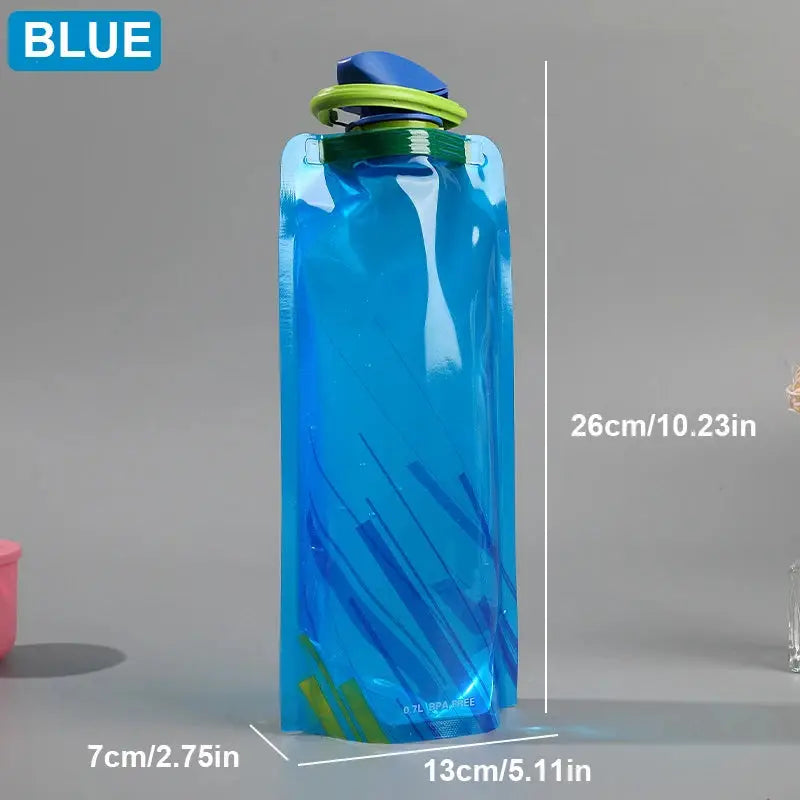 Outdoor Cycling Sports Water Bottle - Mountaineering Portable Water Cup - PE Plastic Folding Water Bag - Gift Promotion Water from PriceLows™