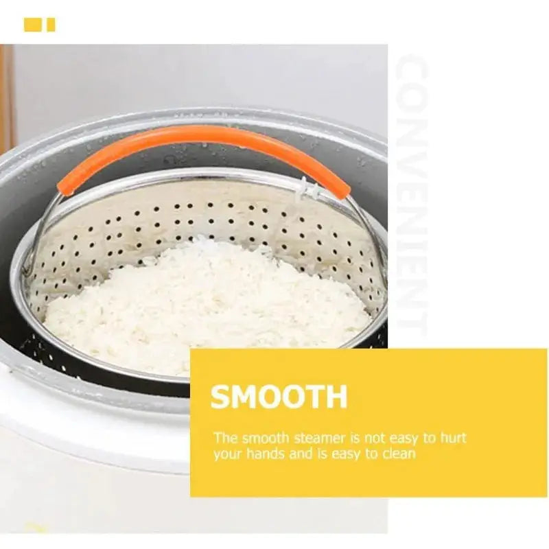 Stainless Steel Steamer Basket | 2-4L | Silicone Handle | Instant Pot