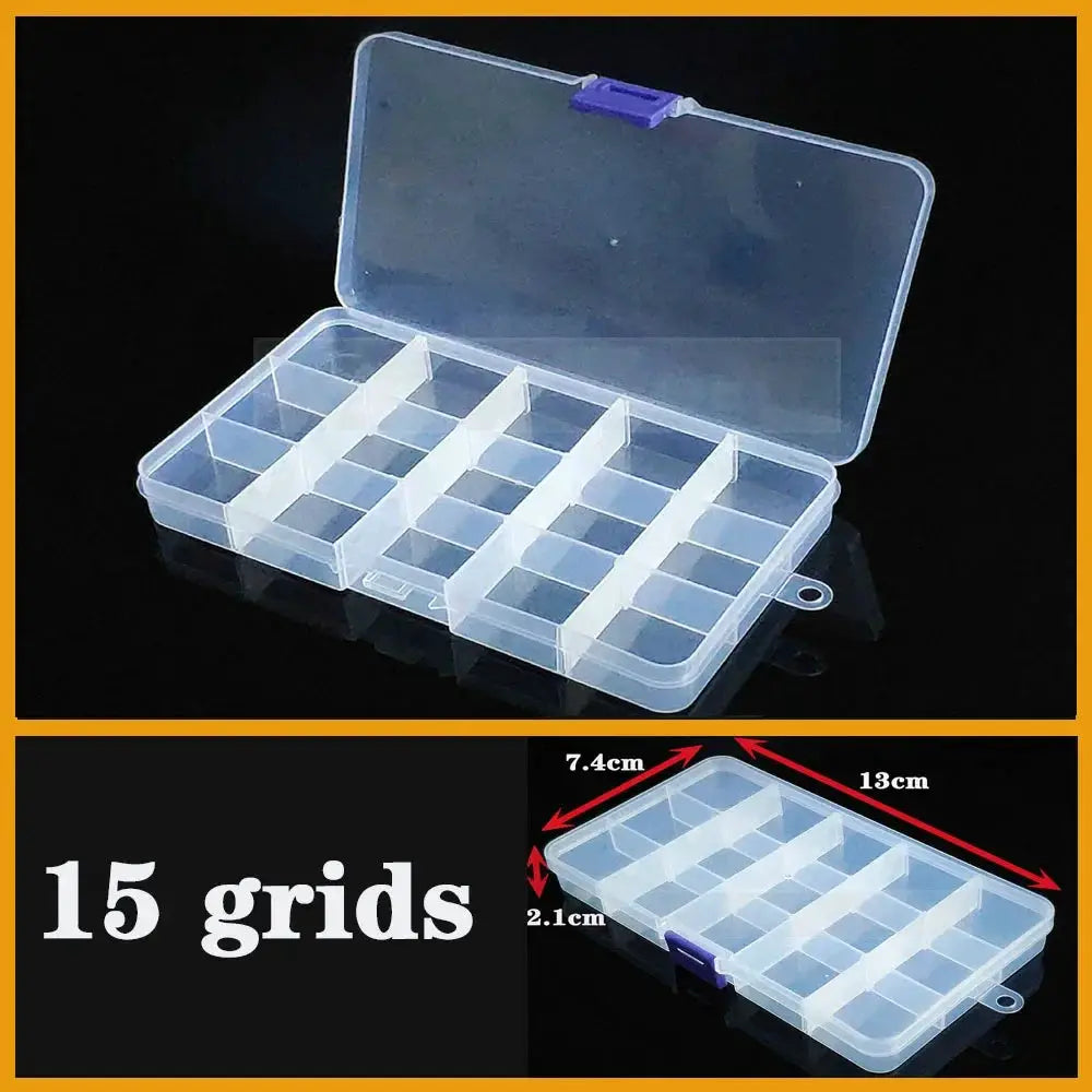 Transparent Plastic box Screw Compartment Box Jewelry Earring Display Case Container Clear Terminal Organizer Tool Storage boxes from PriceLows™