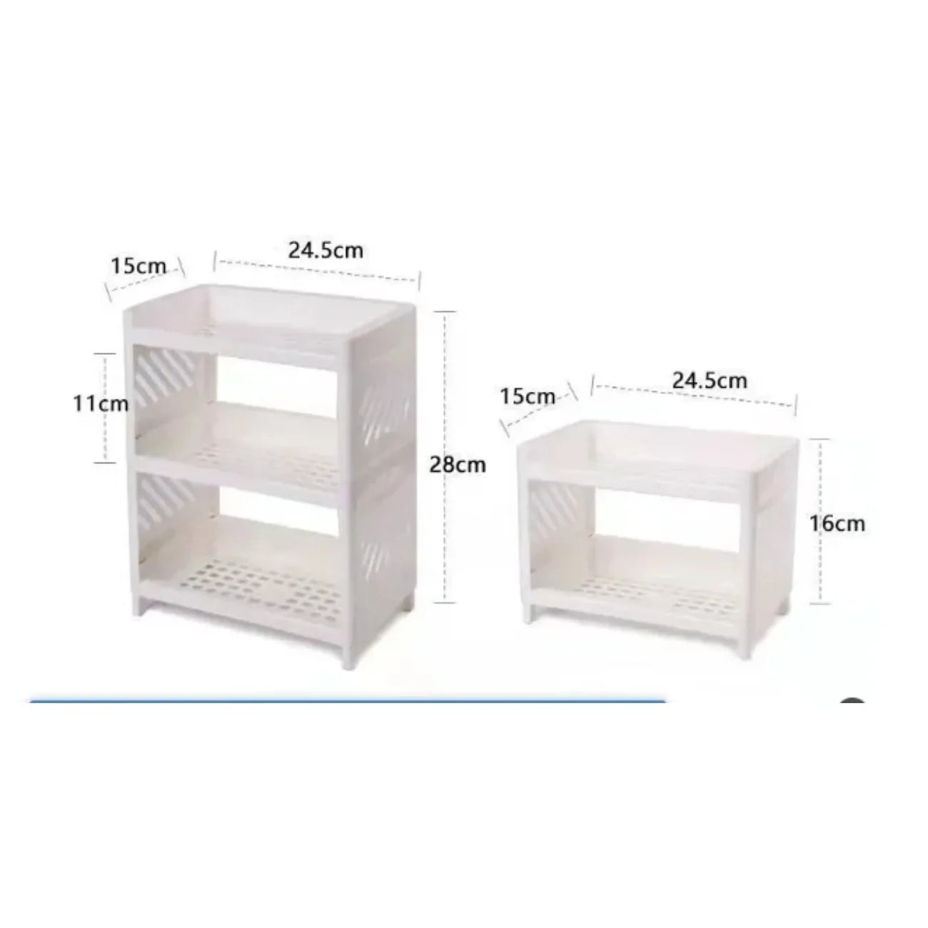Desk Storage Rack | Double Deck | Open Frame Office Organizer