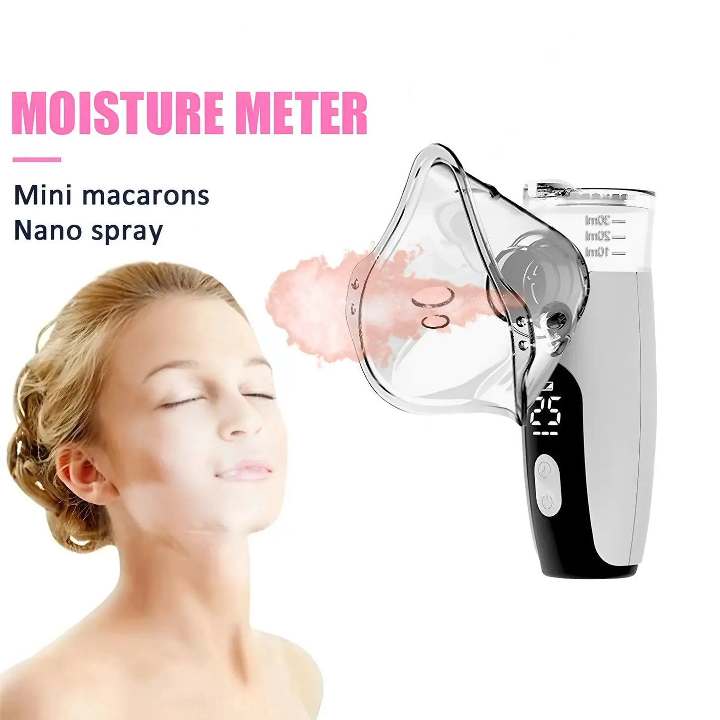 Portable Facial Steamer | Nano Mist Generator | USB Powered | Mini Beauty Sprayer