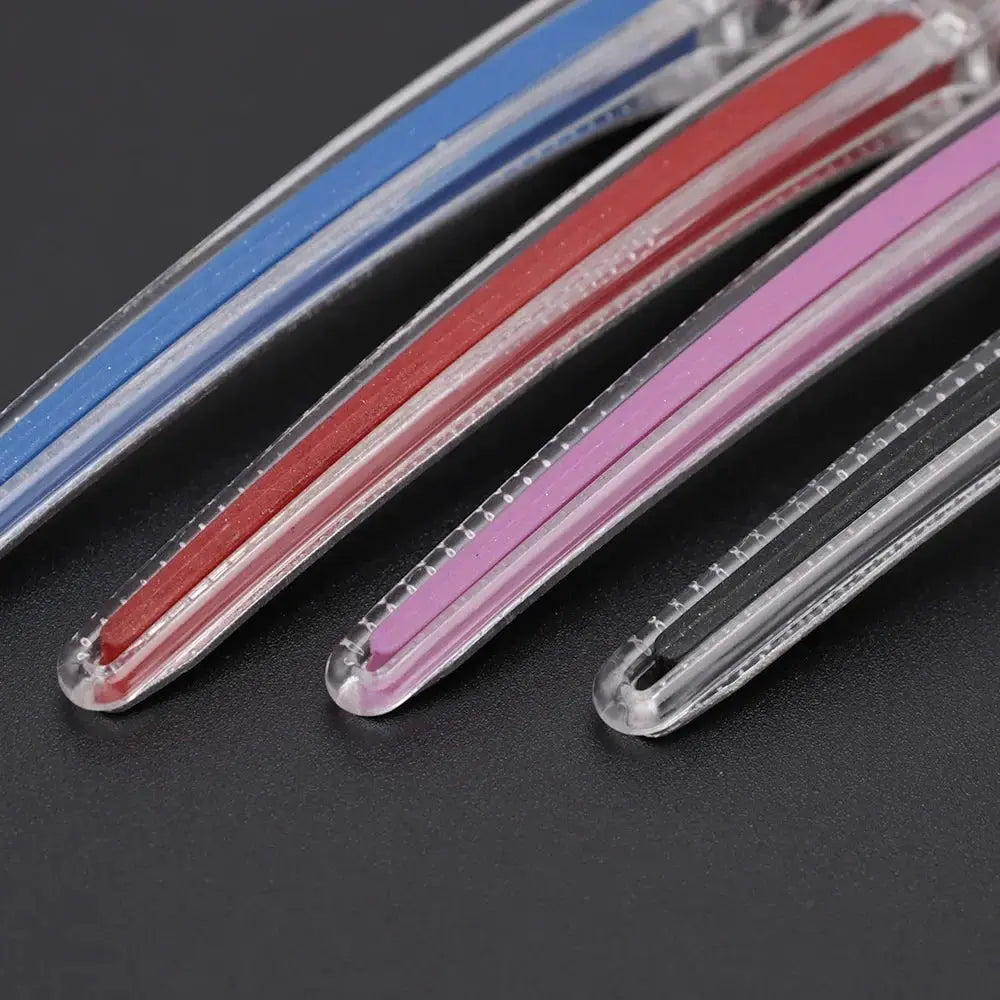 Pro Seamless Hair Clips | 12 Pcs Plastic Alligator Barbershop Styling Tools