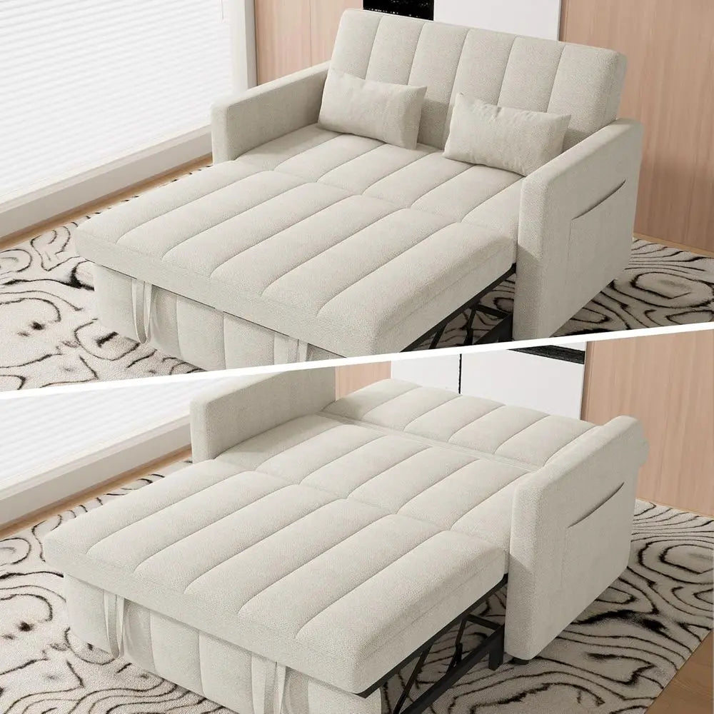 Sleeper Sofa Bed | 3-in-1 Convertible | Pull-Out Couch | Loveseat