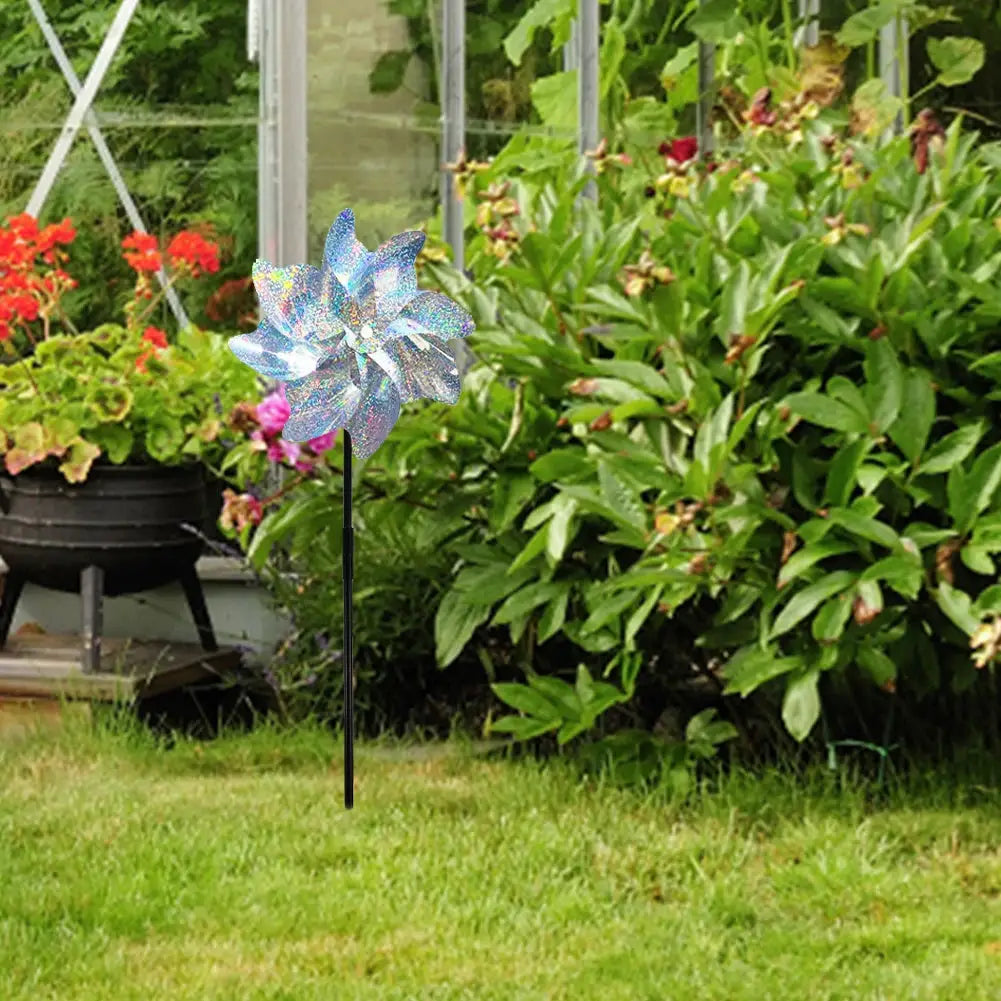 2/10pcs Bird Repeller Windmill Spinner Creative 8 Leaves Repelling Birds Wind Spinner Outdoor Garden Lawn Yard Decoration from PriceLows™