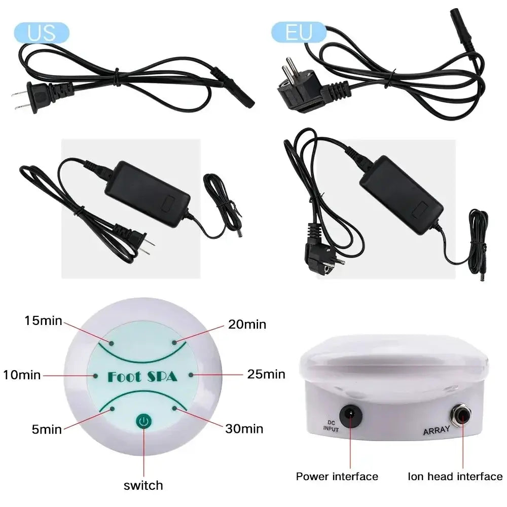 Ionic Foot Spa Massager | Detox Bath Machine | Relieves Fatigue & Boosts Vitality