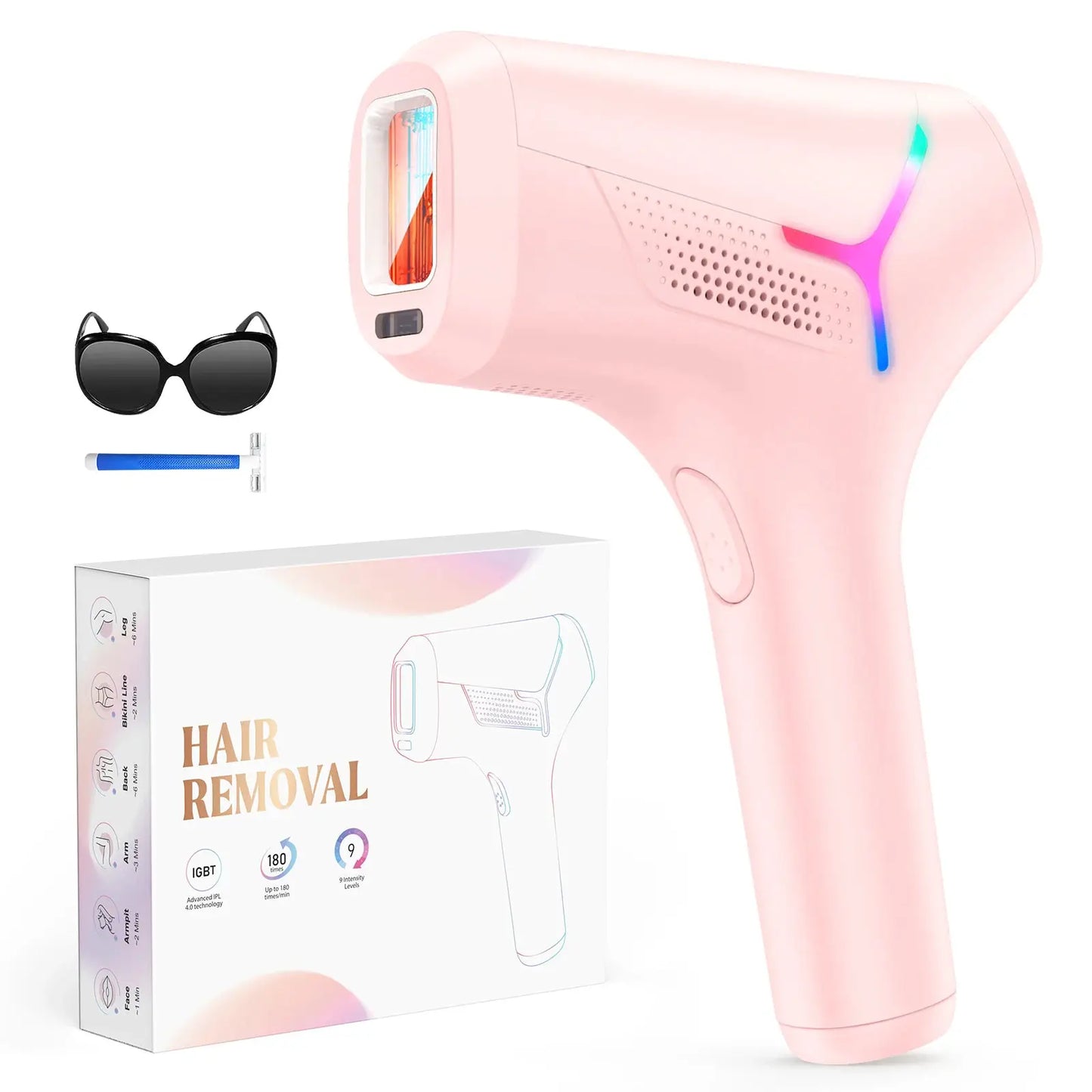 Totmizby IPL Hair Removal | 990,000 Flashes | Body and Face | Painless Permanent