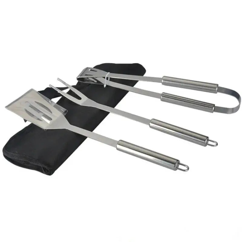 Stainless Steel BBQ Tools Set spatula fork knife Barbecue Grilling Accessories Camping Outdoor Cooking Utensil from PriceLows™