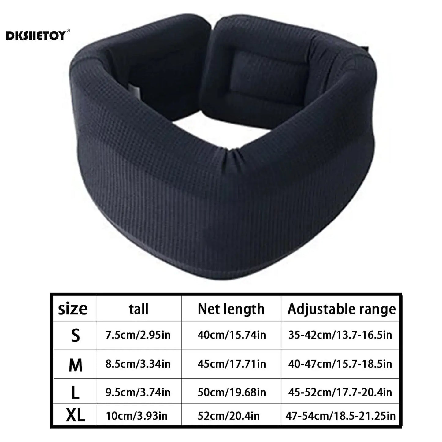 Neck Support Brace | Memory Foam | Cervical Collar | Retractor Design