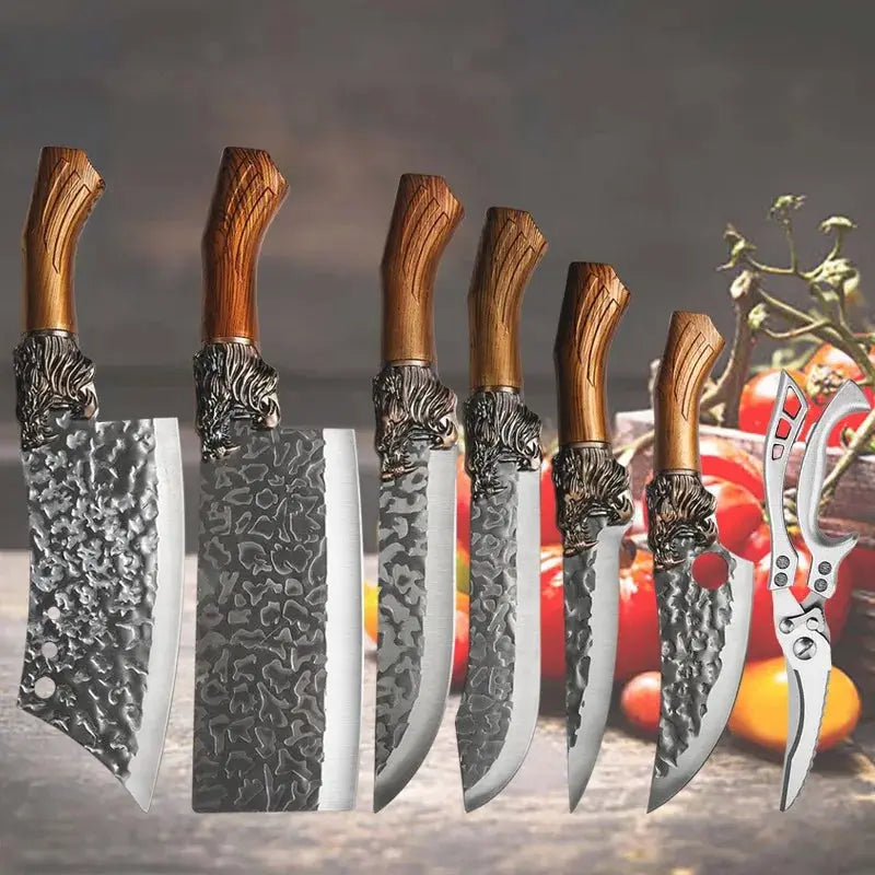 1-10PCS Stainless Steel Boning Knife Professional Kitchen Chef Butcher Utility Meat Cleaver Cooking Knife Household Tools from PriceLows™
