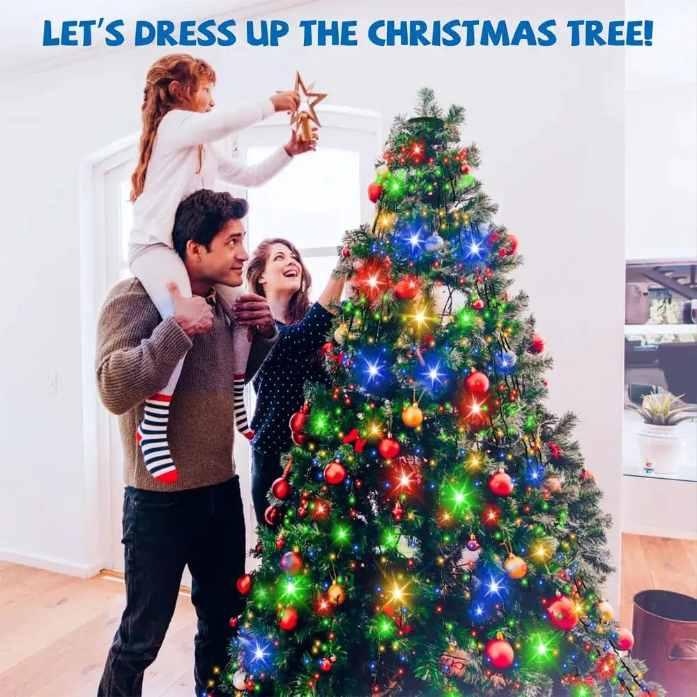 Smart Christmas Tree Lights | 400 Led Bulbs | Addressable Control | Top Star