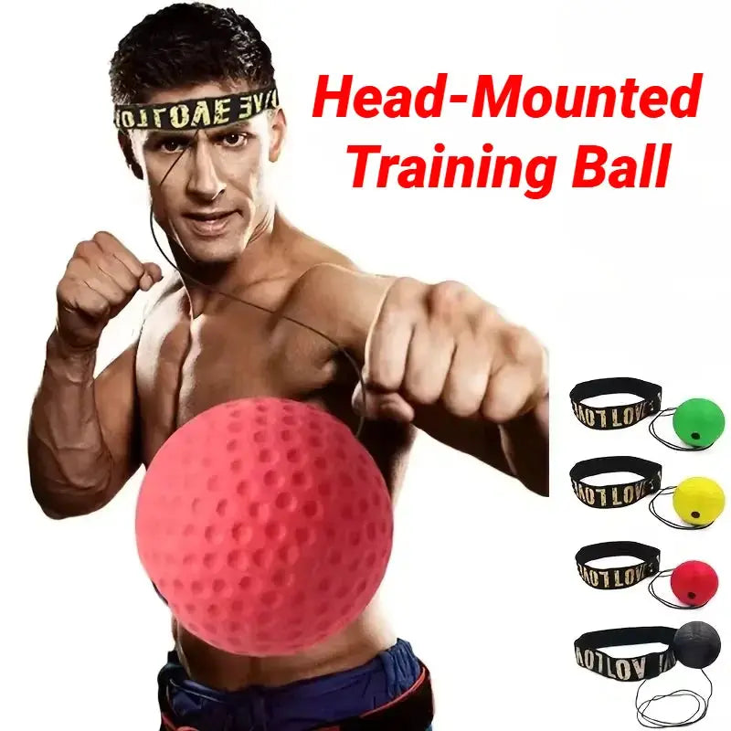 Head Mounted Boxing Ball | 6 Cm | Pu | Reaction Training Gear