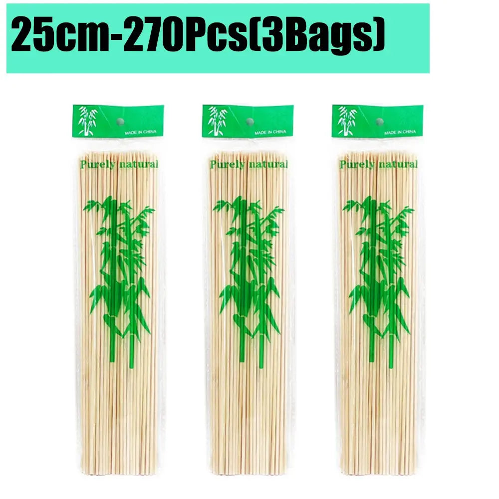 Bamboo Skewers | Natural Color | 15/20/25/30cm | 80-90 Pcs Pack