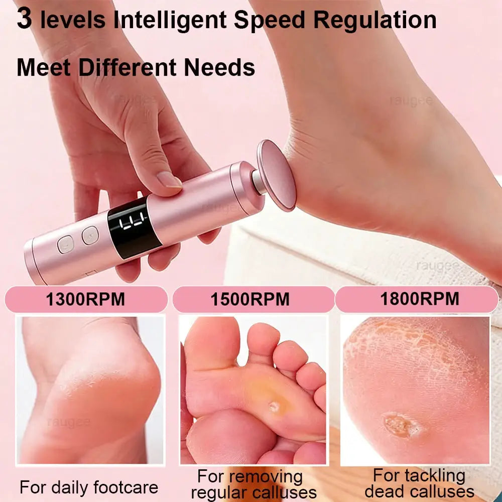 Electric Foot Grinder Rechargeable Foot Callus Predicure Remover Heels Dead Skin Grinding Machine Nails Gel Foot File Remover from PriceLows™