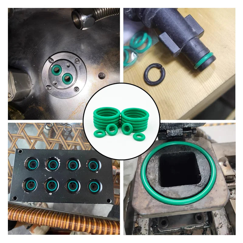 250-100Pcs FKM O Ring CS 1~3.1mm OD 4 ~ 32mm Sealing Gasket Insulation Oil High Temperature Resistance Fluorine Rubber O Ring from PriceLows™
